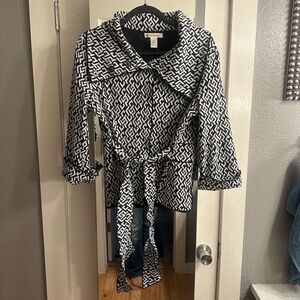 Susan Bristol Black and White Patterned Jacket